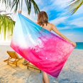 thumbnail image 5 of Binwennn Double Velvet Microfiber Beach Towel Quick Drying Printed Beach Towel Beach Swimming Beach Towel Initial Towels Set for Bathroom Oversized Bath Towel Set, 5 of 5
