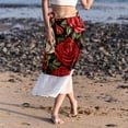 thumbnail image 6 of Rose Summer Chiffon Beach Skirts for Women - for the Beach, 6 of 6