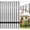 Black, variant on Fence Posts 6 Feet Sturdy Duty Metal Fence Post Pack of 10, No Dig Garden U Post for Yard Outdoor, Black