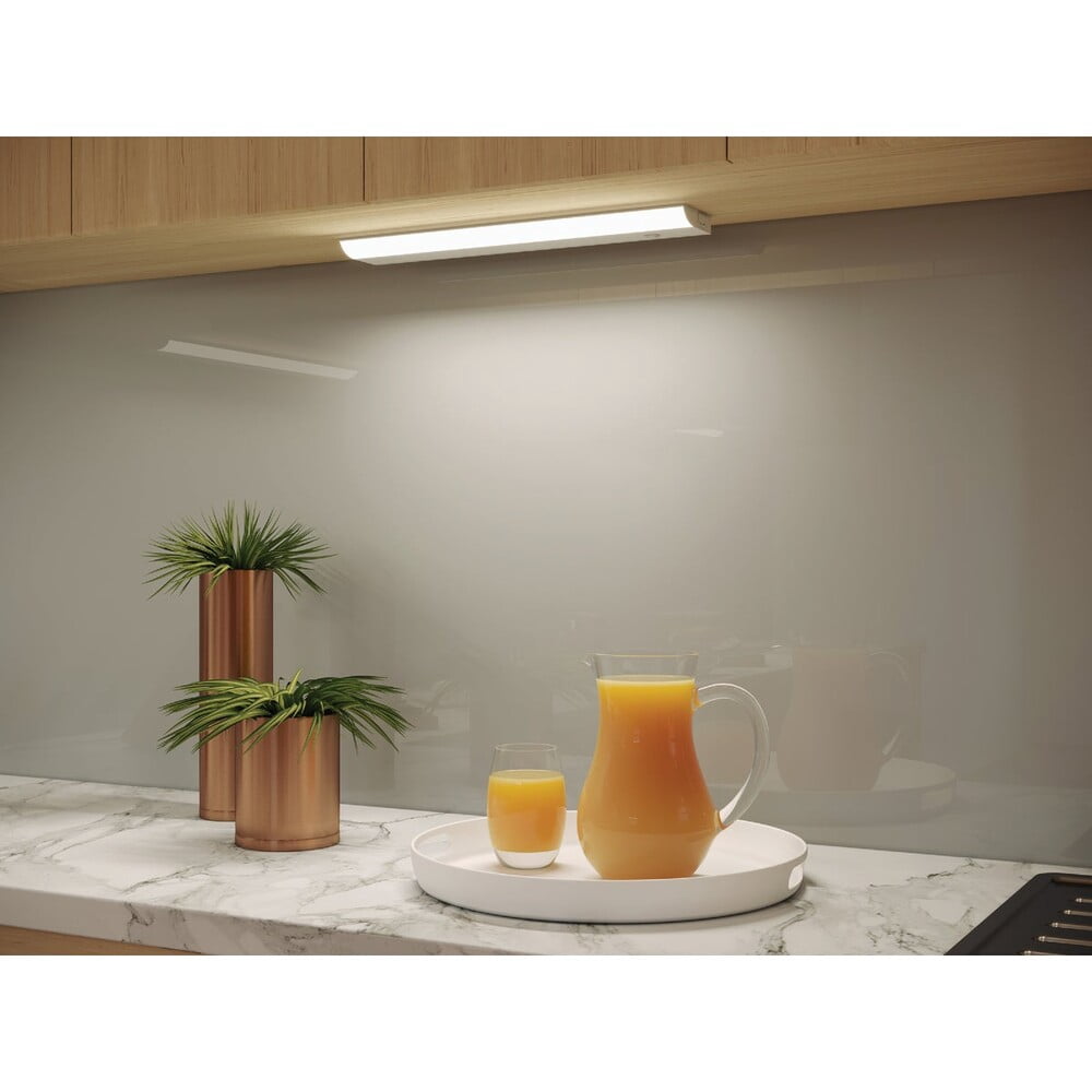 Good Earth Lighting LED Under Cabinet Light Bar - Direct Wire, Dimmable - 18 In, White — Home & Garage Storage, Stackable Design