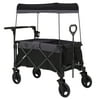 Little Folks by Delta Children City Wagon Cruiser Stroller, Black