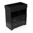 thumbnail image 6 of Storkcraft Brookside 2 Drawer Infant Changing Table Dresser, Black, 6 of 10