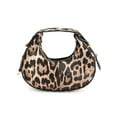 thumbnail image 2 of PULLIMORE Mini Leopard Print Hobo Bag – Textured PU Leather, Adjustable Strap, Small Crossbody Purse for Women, 2 of 7
