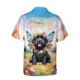 thumbnail image 2 of Welcome Spring Fairy Portuguese Water Dog in Flower Meadow Hawaiian Shirt Breathable Summer Unisex Merch PWD Portie Fishing Dog Lover - 13002, 2 of 6