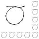 thumbnail image 1 of Jumpingount Pulseras anudadas tejida trenzada Hecha a mano Accesorios populares femeninos Cadena de manos para adultos unisex Adolescentes Type2 NO2, 1 of 6