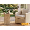 thumbnail image 4 of Guyou Small Square End Table Faux Marble Wood Bedside Table 20" Modern Side Table for Living Room, Reception Room, Home Office, 4 of 16