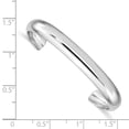 thumbnail image 3 of Sterling Silver Bracelet Childrens Girl's 6 mm ined Polished & Domed Children's Cuff Bangle, 3 of 4