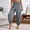 Gray, variant on Women's Stretch Yoga Pants, Smocked Elastic Waist, Loose Fit Comfort Trousers for Fitness & Relax Coffee XXXL