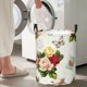thumbnail image 5 of Balery Vintage Bike Flower Butterfly Cesta de ropa redonda con asas, impermeable, independiente, para ropa, juguetes, dormitorio y familia-Small, 5 of 6