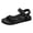 Black, variant on Man's Sports Sandals with Arch Support Insole Lightweight Outdoor Quick Drying Casual Sport Slip on Walking Water Shoes Brown Size 10.5