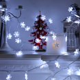 thumbnail image 5 of Luces navideñas, 100 luces LED de cadena de copos de nieve, luces de cadena de 33 pies, luces de cadena enchufables, 8 modos, impermeables, conectables para decoraciones navideñas de interior y exter JAMW Sencillez, 5 of 5