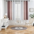 thumbnail image 2 of Abtel Bedroom Blackout Window Curtain Panel Gradient Color Window Drape Thermal Insulated Window Treatments Grommet Room Darkening Curtain Light Coffee W:54"x L:84", 2 of 4