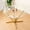 Transparent Glass + Gold Table Legs, variant on 45.27" Round Dining Table, Tempered Glass Kitchen Table with Silver Chrome Plated Metal Legs, Modern Dining Room Table for 4-6 People, Round Glass Table for Kitchen, Living Room, Apartment