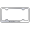 Chrome, variant on Pontiac Laser Etched Logo Wide Body License Plate Frame (Chrome)