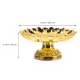 thumbnail image 4 of Temple Fruit Bowl Alloy Offering Plate with Storage Function in Gold, 4 of 5