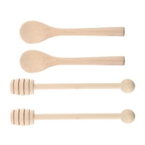 FOMIYES Handmade Honey Stir Stick Wooden Dippers for Collecting Honey 11.8x1.2x0.6in
