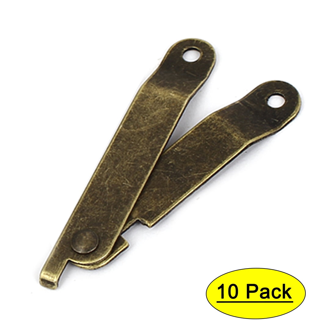 Unique Bargains 10pcs Furniture Box Rotatable Folding Lid Support Hinge Bronze Tone 11cm Long