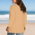 thumbnail image 6 of ShiShine Womens Crewneck Long Sleeve Shirts Loose Fit Dressy Casual Fall Long Tee Tunic Tops, 6 of 6