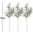 thumbnail image 7 of TETOU 30" 6pcs Artificial Olive Branches Long Stems Fake Greenery Plant Wedding Floral Arrangement Home Decor, 7 of 7