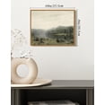 thumbnail image 3 of Drsoum Vintage Lake Landscape Wall Art Rustic Retro Framed Nature Scenery Prints Farmhouse Classic Decorations for Dining Room Home Office 8x10in Natural Framed, 3 of 6