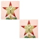 thumbnail image 1 of Toystoory 1 unidad de árbol de Navidad, estrellas brillantes, decoración de Navidad colgante, adorno para la copa del árbol, suministros de Rojo 2Conjunto, 1 of 5