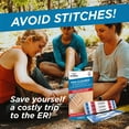 thumbnail image 3 of Clozex Complete Emergency Laceration Kit - Repair Wounds Without Stitches. FDA Cleared Skin Clean Cover Closure Device for 2 Individual Or Combine for 2 1/2 in. Length, 3 of 7