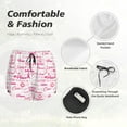 thumbnail image 6 of Picia Breast Cancer Ribbons Awareness Pattern Women's 2 in 1 Athletic Running Shorts High Waisted Workout Casual Gym Sweat Shorts with Comfy Liner Zipper Pockets-XX-Large, 6 of 9