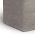 thumbnail image 3 of Simpli Home Rockwood 17 inch Wide Contemporary Square Cube Storage Ottoman with Tray in Distressed Grey Taupe Vegan Faux Leather, Assembled, 3 of 12