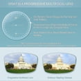 thumbnail image 3 of Progressive Multifocal Photochromic Reading Glasses Men Metal Frame HD Aspherical Resin Lenses Sunglasses/UV400, 01, 2.5 2.5 01, 3 of 5