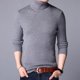 thumbnail image 2 of Suéter de punto de tiras verticales para hombre, estilo europeo y americano, ajustado, adelgazante, de color sólido, para otoño, 2 of 5