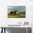thumbnail image 2 of ARTCANVAS Preparing to Start the Horse Race Canvas Art Print by J.F. Herring Senior - Size: 26" x 18" (0.75" Deep), 2 of 9