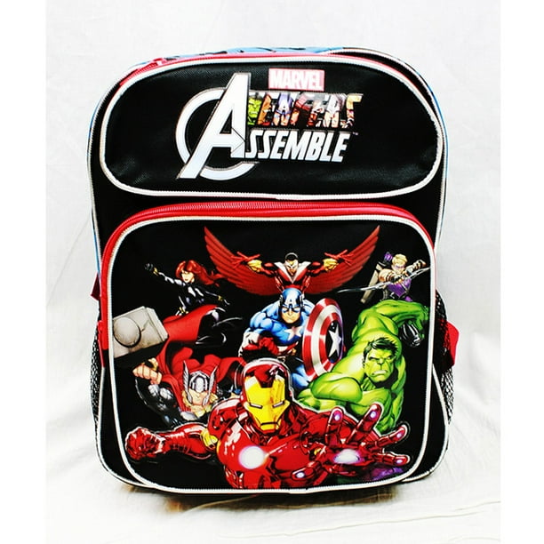 Marvel Medium Backpack Avengers All Heroes Black School Bag