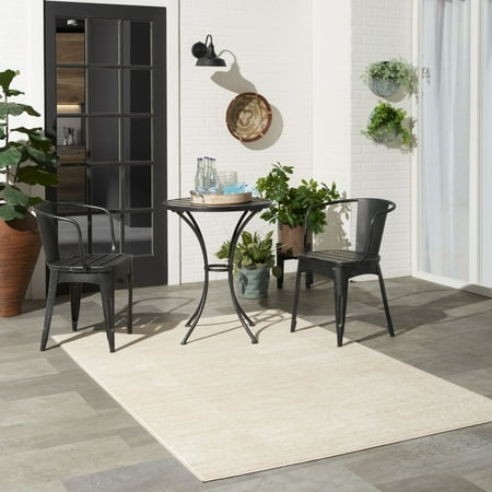 Nourison Modern Solid Indoor/Outdoor Area Rug 10' Runner - Sunburst