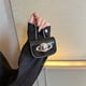 thumbnail image 1 of Bolso de mano para mujer, bandolera de moda de verano, bolso de hombro con decoración de cadena (negro), 1 of 8