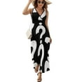 thumbnail image 1 of Robe Sans Manches Point d'Interrogation Tenue de Plage Robes pour Femmes 2024 Vêtements pour Femmes Robes de Soirée, 1 of 4