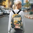 thumbnail image 7 of FORMRS Mini Backpack Purse for Women Quilted Travel Daypack Casual Shoulder Bag, Pink Sunset, 7 of 7