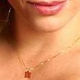 thumbnail image 4 of 2.0 ct Brilliant Princess Cut Solitaire Red Diamond 14k Yellow Solid Gold Everyday Affordable Designer Necklace Pendant with 18" Chain, 4 of 6