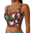 thumbnail image 2 of Balery Merry Christmas1 Sujetadores deportivos con espalda cruzada para mujer, acolchados, sin costuras, de alto impacto, ideales para yoga, gimnasio, entrenamiento y fitness.-X-Large, 2 of 8