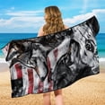 thumbnail image 6 of XYZCANDO Car Seat Towel Cover Wolf American Flag Seat Covers for Swimming Gym, Washable Sweatproof Car Seat Protector Towel Cover for Cars SUV, 6 of 11
