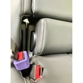 thumbnail image 2 of Soft Buckle Booster Lil' Hugger Design With Slit - Purple (1-Pack) - by Seat Belt Extender Pros, 2 of 9