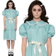 thumbnail image 2 of Dresses for Women Halloween Costume Ladies 80s Creepy Sister The Shining Twins Costume Puff Sleeve Blue Dress, 2 of 2