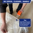 thumbnail image 4 of AGALI Heavy Duty Mattress Bag for Moving & Storage Full Size, 5 Mil Extra Thick, Fully Sealable Mattress Cover with Overlap Flap, Fits Mattress Up to 14" Thick, 4 of 7