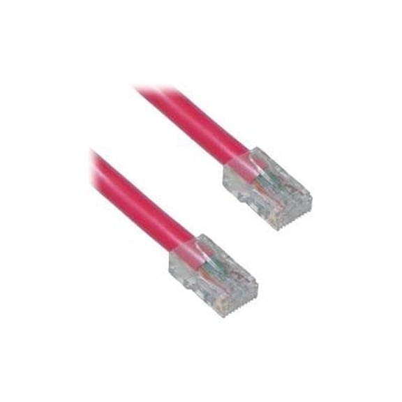 CableWholesale 10X6-17114 Cat5e Red Ethernet Patch Cable, Bootless, 14 foot