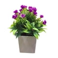 thumbnail image 1 of OUSITAID Artificial Flower Delicate Environmental Plastic Mini Faux Potted Plants, 1 of 7