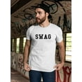 thumbnail image 2 of Swag The Overuse Killed it? Men White T-Shirt, Male x-Large, 2 of 4