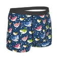thumbnail image 3 of Naloa Colorful Cartoon Shark Print Mens Underwear - Boxers for Men, Classic Briefs for Men, 3 of 9