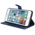 thumbnail image 4 of Compatible with iPhone 8 Plus/7 Plus Case Premium Leather Cover with Cash Card Slots Soft TPU Back Cover Magnetic Flip Leather Wallet Case - Blue, 4 of 5