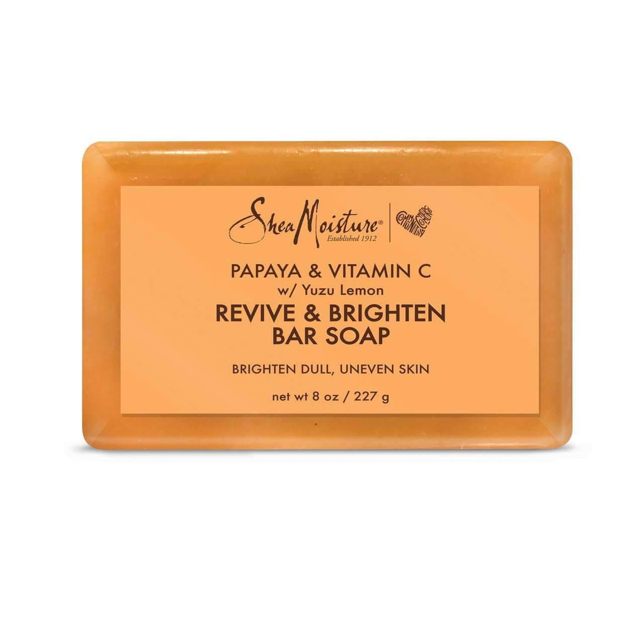 sheamoisture papaya & vitamin c revive & brighten bar soap