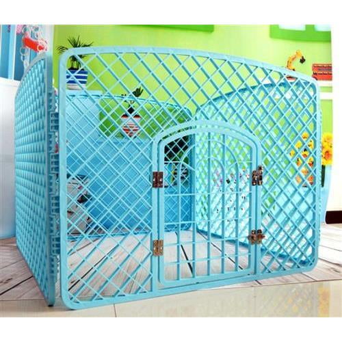 Paw Essentials MWGC308 Dog/Pet 4Panel Pen Playpen with Door 40 x 40 x 30in, Blue Walmart