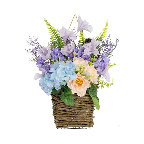Wreaths for Front Door, Door Hanger Wreaths Peony Door Hanging Wreath Front Door Wreaths for Front Door Summer Wreath Home Porch Wall Farmhouse, Summer Door Wreath